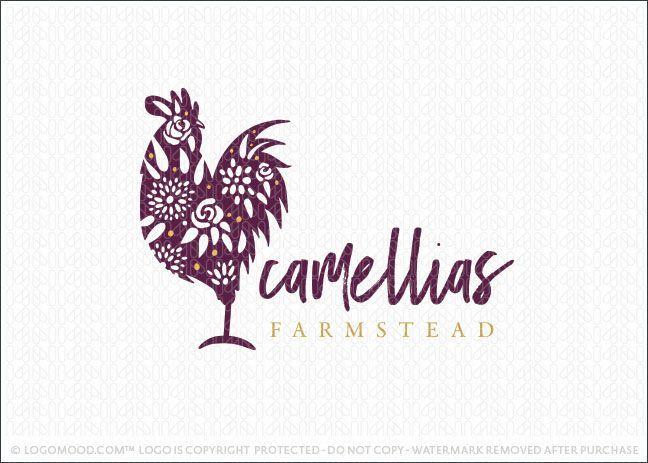 Rustic Rooster Logo - Camellias Farmstead | tattoos | Pinterest | Logo design, Logo ...