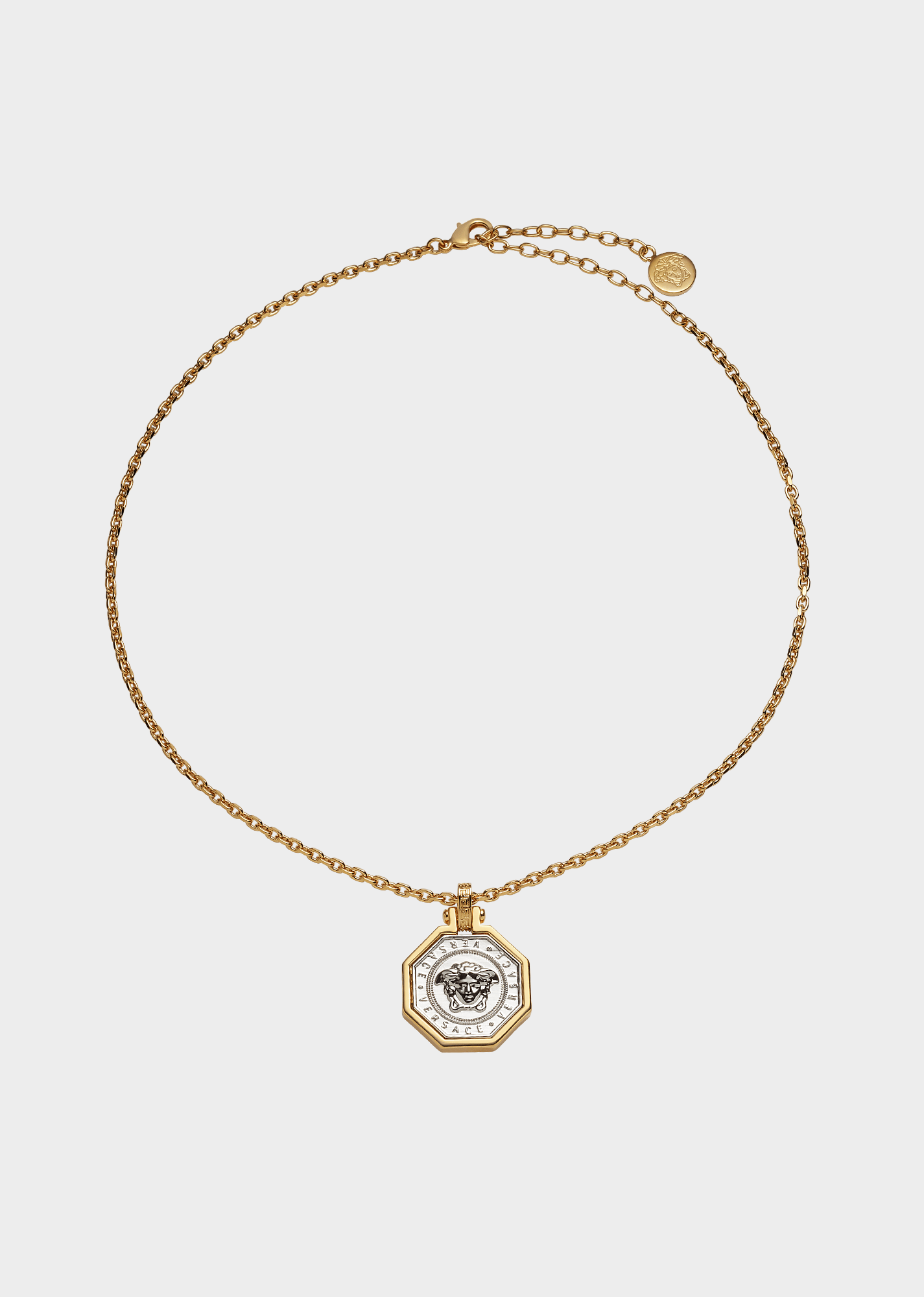 Gold Octagon Logo - Versace Octagon Medusa Pendant Necklace for Men | Online Store EU