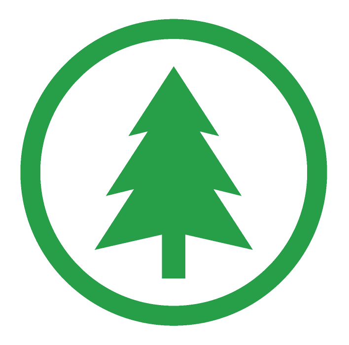 Pine Tree Circle Logo - Jorge Benuto Tree Service - Portola, CA