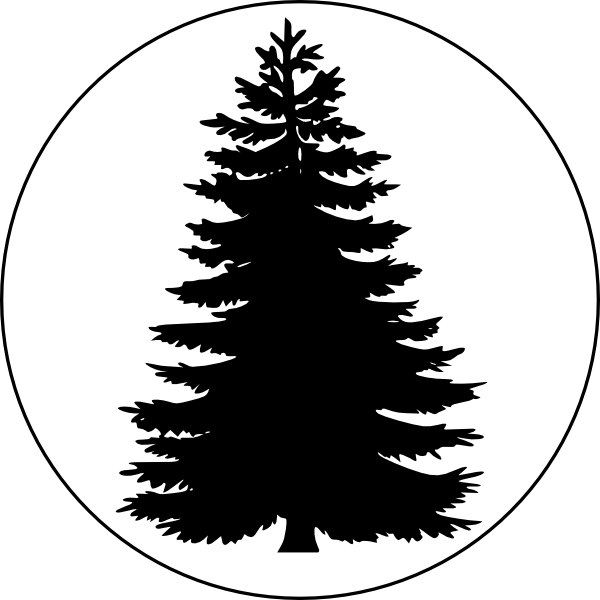 Pine Tree Circle Logo - Pine tree logo png royalty free download - RR collections
