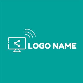 Green Computer Logo - Free Computer Logo Designs. DesignEvo Logo Maker