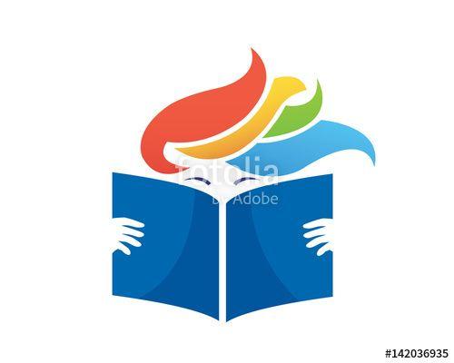 Modern Book Logo - Modern Book Lover Logo - Passionate Reading Book Club