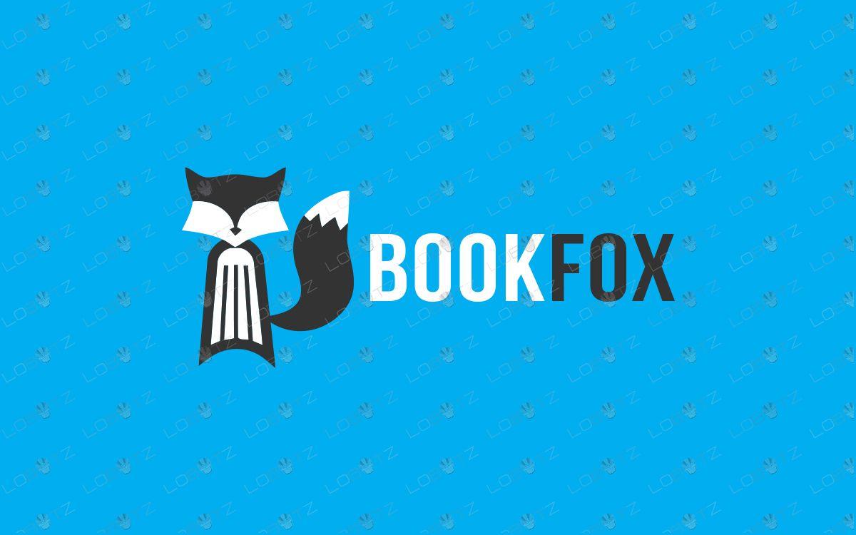 Modern Book Logo - Book Fox Logo. Modern & Trendy Book Fox Logo