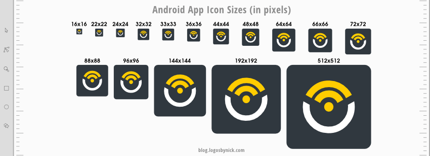 Square App Logo - Sizes & Guidelines for Designing App Icons (iOS & Android) | Logos ...