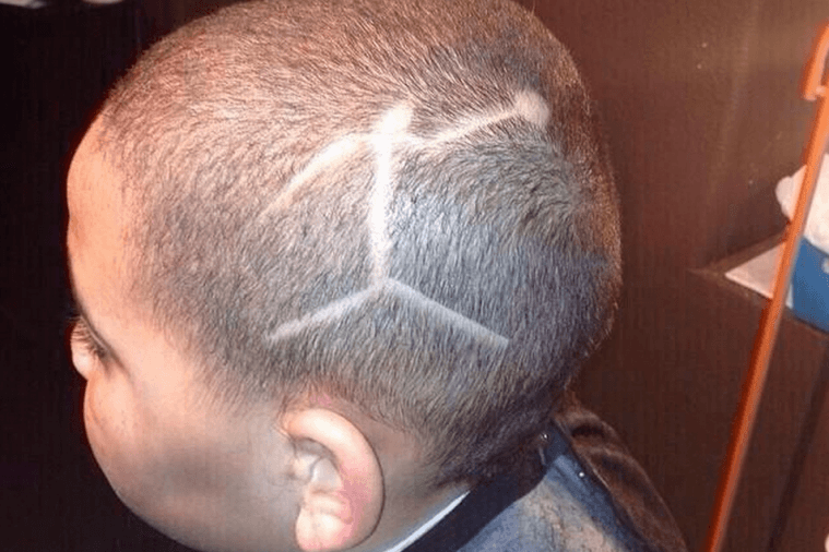 Jordan Word Logo - PIC: This Poor Kid Got The Worst Air Jordan Jumpman Logo Haircut