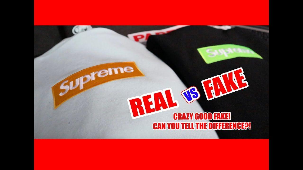 Fake Supreme Logo - The Best Fake Box Logo Hoodie Ive EVER Seen...REAL vs FAKE - YouTube