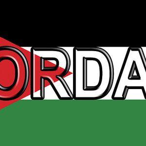 Jordan Word Logo - Flag Of Jordan Word Digital Art by Roy Pedersen