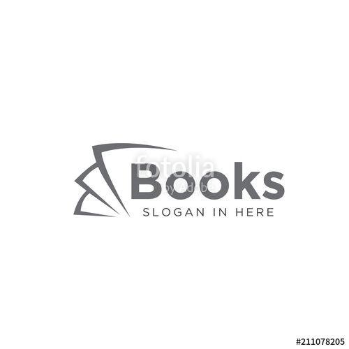 Modern Book Logo - Simple Modern Line Art Paper Book Logo Stock Image And Royalty Free