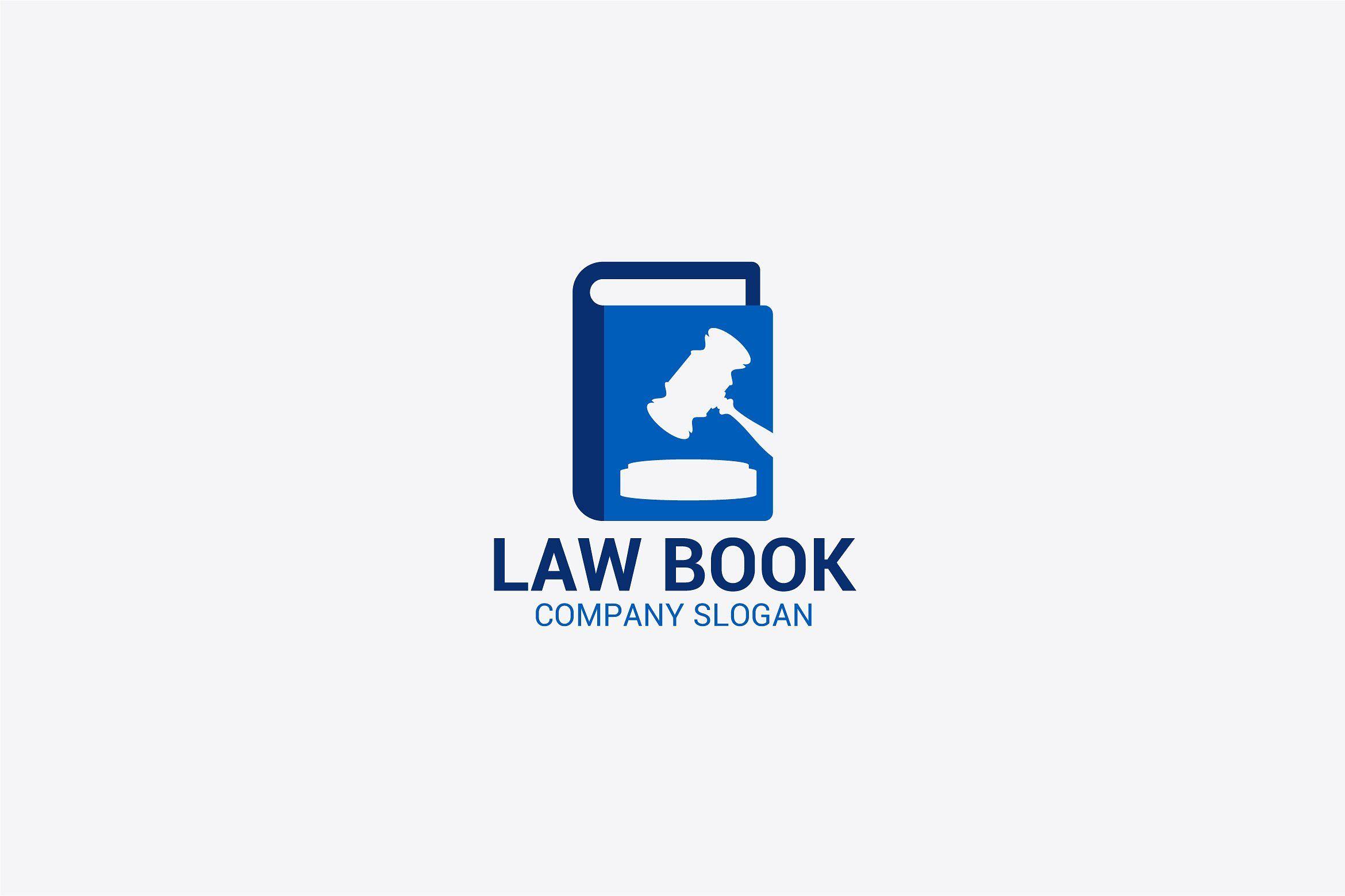 Modern Book Logo - law book Logo Templates Creative Market