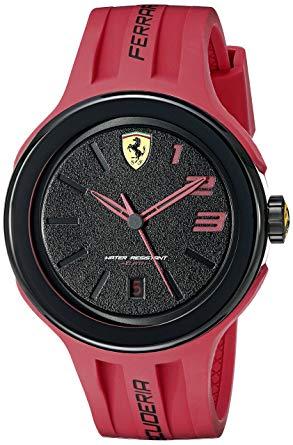 FXX Logo - Amazon.com: Ferrari Men's 830220 FXX Logo-Accented Watch with Red ...