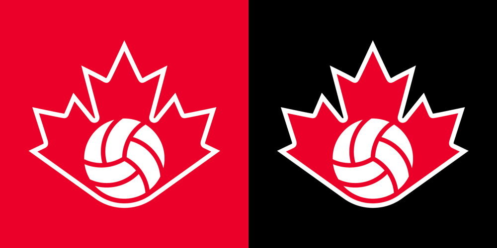Red Canada Logo - Brand New: New Logo and Identity for Volleyball Canada