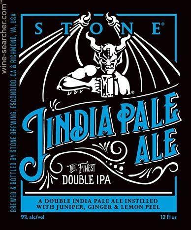 IPA Beer Logo - Stone Brewing 'Jindia Pale Ale' Double ... | tasting notes, market ...