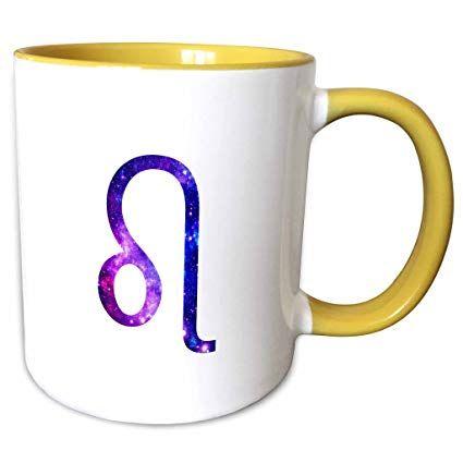 Yellow and Purple Lion Logo - 3DRose InspirationzStore Astrology horoscope