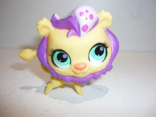 Yellow and Purple Lion Logo - Other Collectable Toys PET SHOP -YELLOW and PURPLE