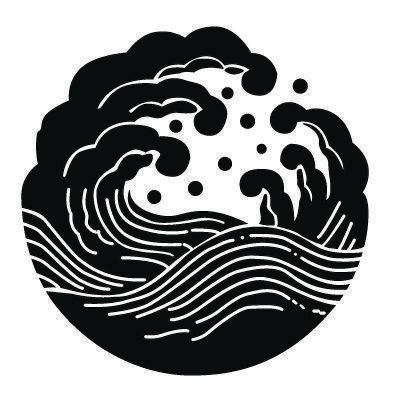 Japanese Wave Black and White Logo - 荒波紋 WAVE | Pattern-Family Crests (Kamon) | Pinterest | Japanese ...