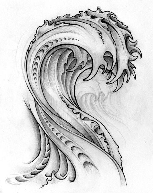 Japanese Wave Black and White Logo - waves design beautiful tattoo black and white Search