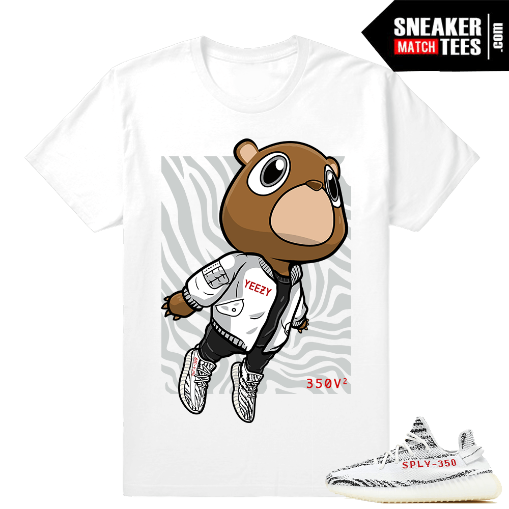 Yeezy Bear Logo - Adidas Yeezy Boost 350 V2 Yeezy White Shirt | Sneaker Match Tees