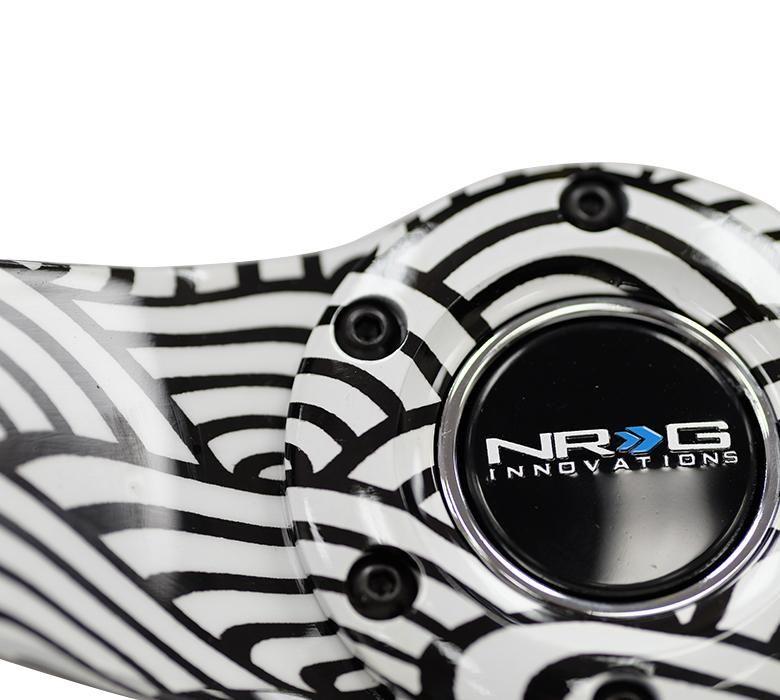 Japanese Wave Black and White Logo - NRG Race Series Steering Wheel Japanese Wave Design (310mm ...