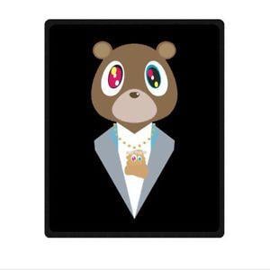 Yeezy Bear Logo - Limited Edition kanye west yeezy bear Custom Blanket Size 58 x 80