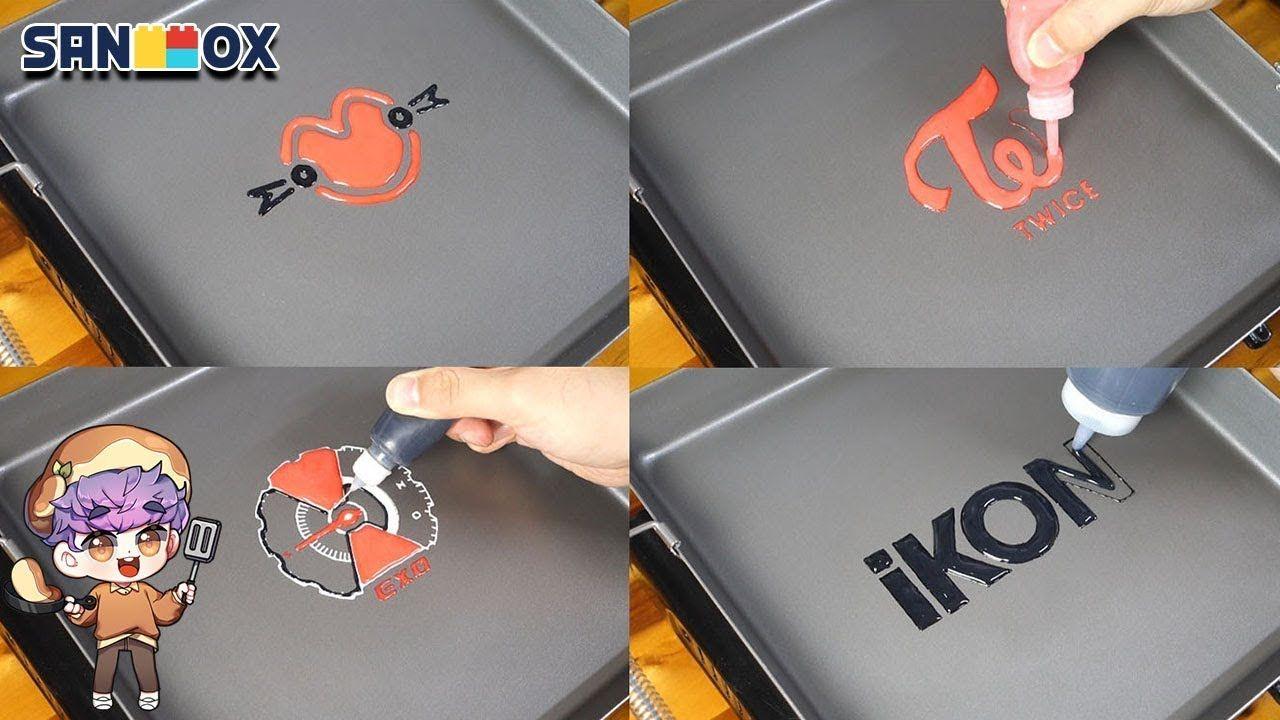 Twice Kpop Logo - KPOP Group Logo pancake art EXO, TWICE, MOMOLAND, IKON Series 2 ...