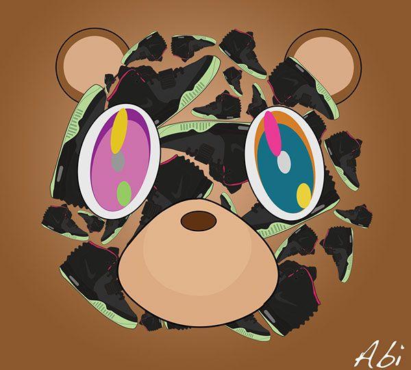 Yeezy Bear Logo - Kanye Bear X Nike Yeezy II on Behance