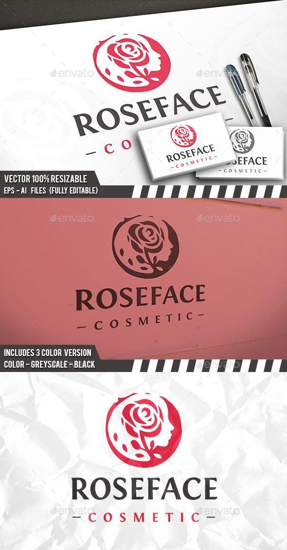 Face and Red Circle Logo - Rose Face #Logo Logo Templates Download here