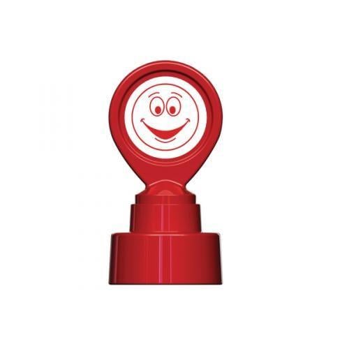 Face and Red Circle Logo - Colop Motivational Stamp Happy Face Red MOTIVSM EM49400