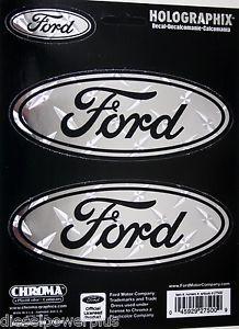 Diamond Car Company Logo - ford diamond tread chrome logo truck car auto sticker decal ...