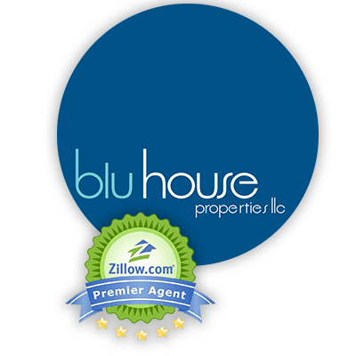 Zillow Premier Agent Logo - Home. Blu House Properties. Grand Rapids. Real Estate