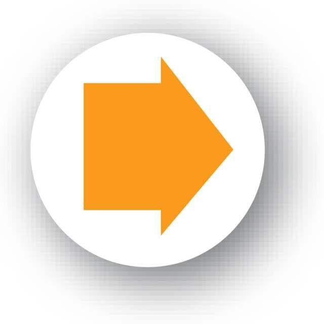 Orange Arrow Logo - E53 Orange arrow waymarker disc (Byway open to all traffic)