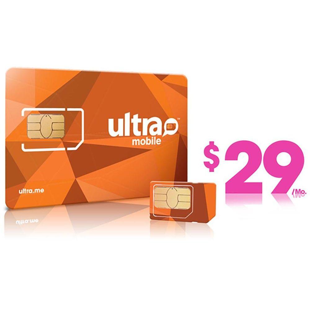 Ultra Mobile Logo - Ultra Mobile $29 International Plan With 3 Size SIM ULTRA SIM 29