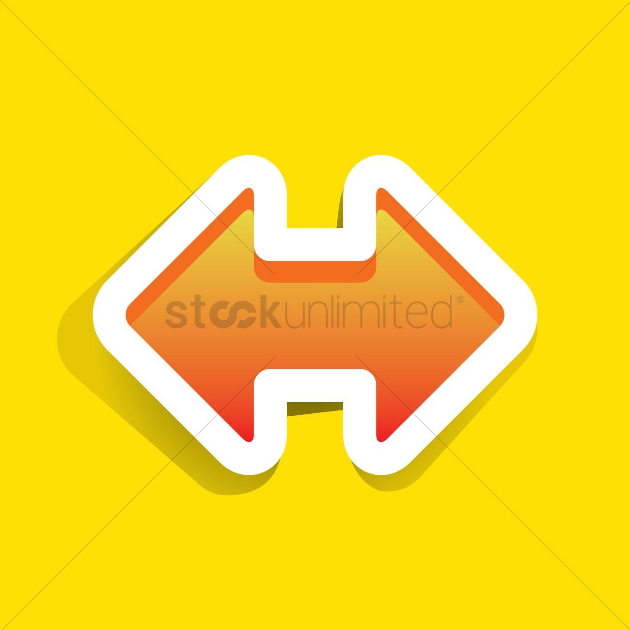 Orange Arrow Logo - Double arrow Vector Image