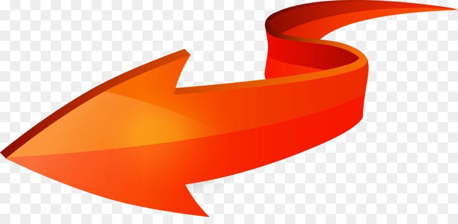 Orange Arrow Logo - Orange Arrow Arah Euclidean vector - Dynamic arrow png download ...