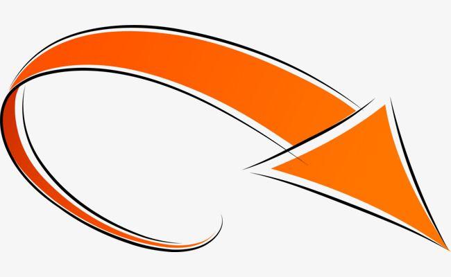 Orange Arrow Logo - Orange Hand Painted Arrow, Orange Clipart, Orange Arrow, Simple