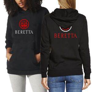 Beretta Clothing Logo - Beretta Logo Hoodie Black [Two Sides] New Women's Longsleeve Hoodie ...