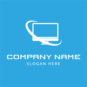 Blue Computer Logo - Free Computer Logo Designs | DesignEvo Logo Maker