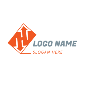 Orange Arrow Logo - Free Arrow Logo Designs. DesignEvo Logo Maker