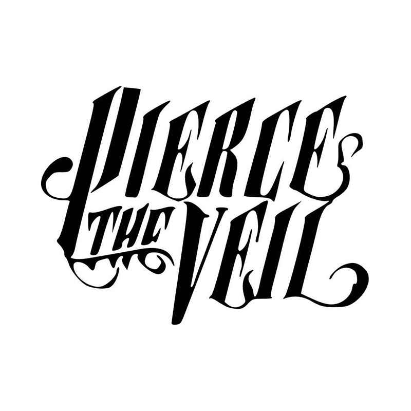 Pierce The Veil Logo - Pierce The Veil B Band Logo Vinyl Decal Sticker