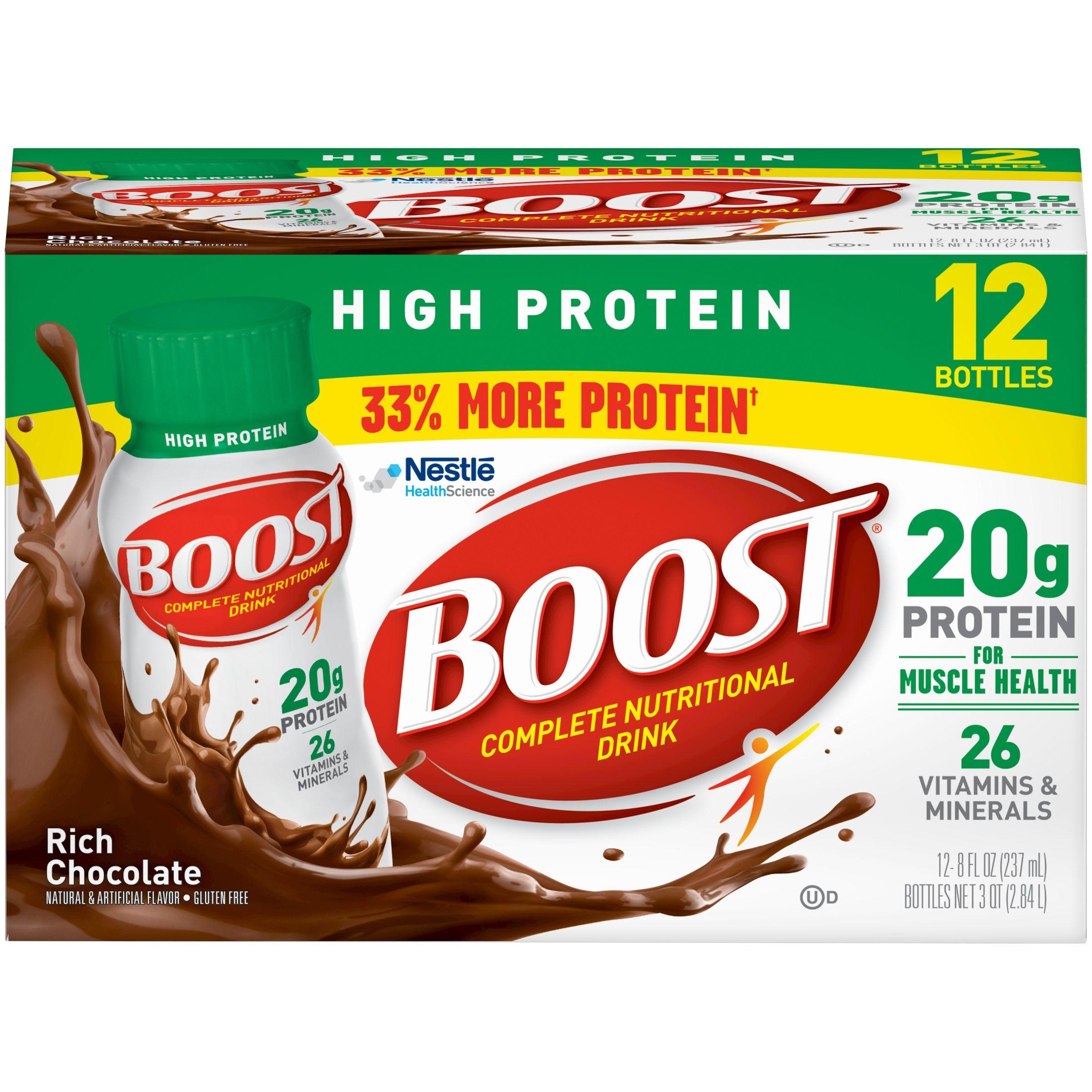 Boost Drink Logo - Boost High Protein Complete Nutritional Drink, Rich Chocolate , 8 Fl ...