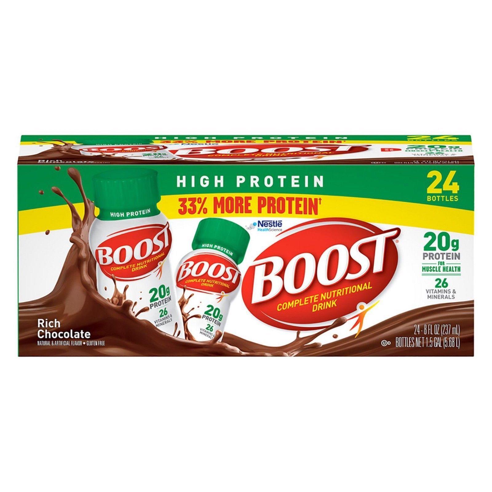 Boost Drink Logo - BOOST High Protein Chocolate - 24 PK | eBay