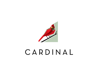 Cardinal Bird Logo - cardinal Designed