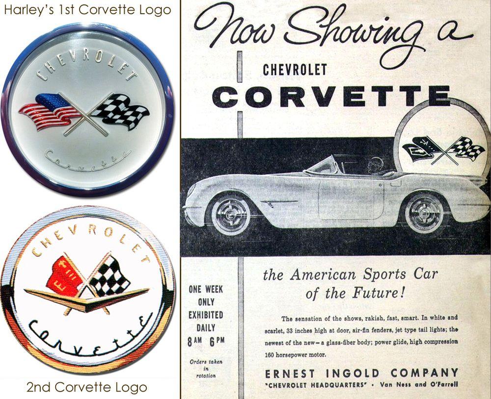Classic Corvette Logo - Corvette History — HARLEY EARL