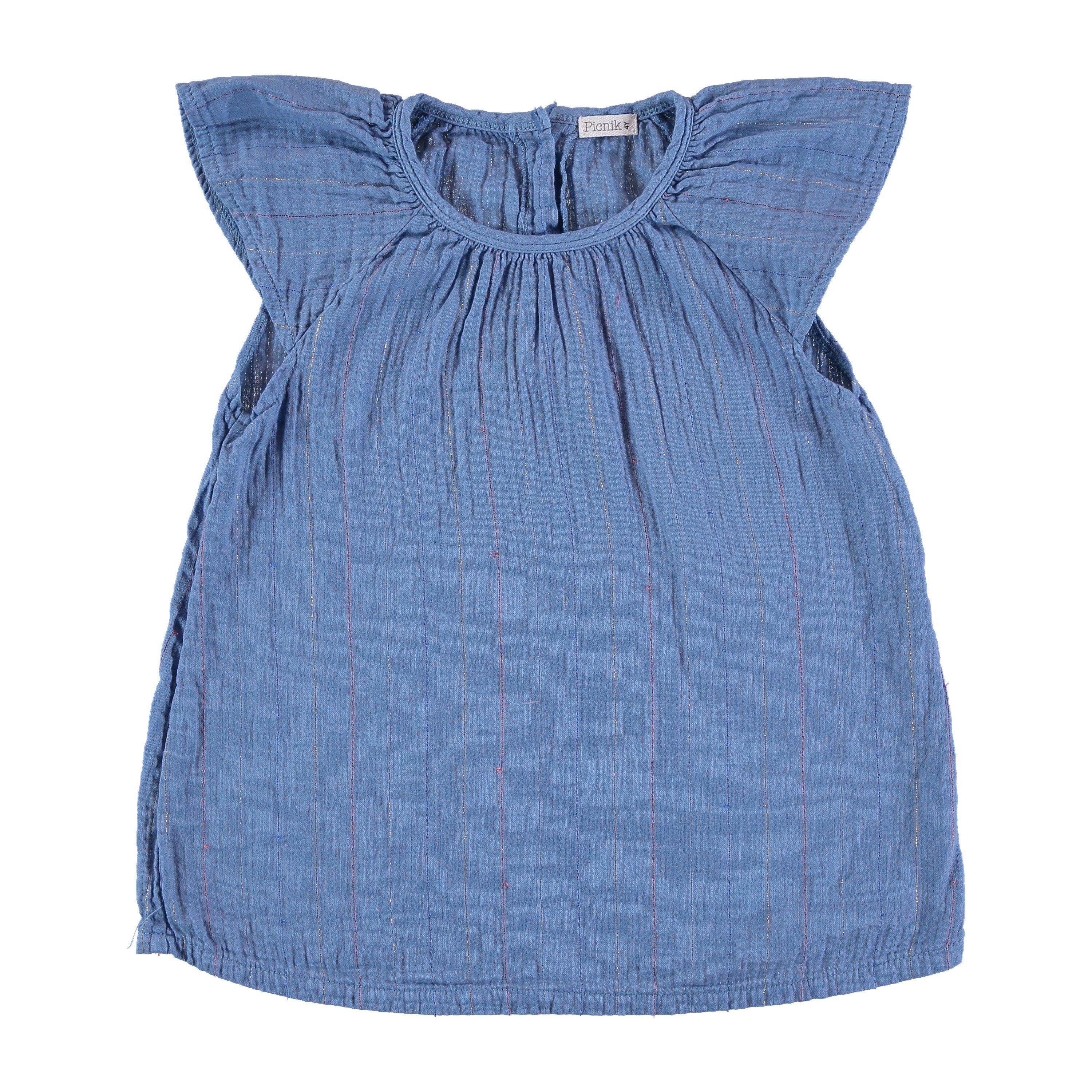 Little Blue Lines Logo - picnik baby blouse blue lines – kodomo