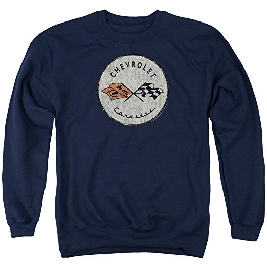 Corvette Old Logo - Amazon.com: A&E Designs Chevy Sweatshirt Chevrolet Corvette Old ...