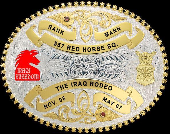 557 Red Horse Logo - Red Horse Commemorative Buckle #1
