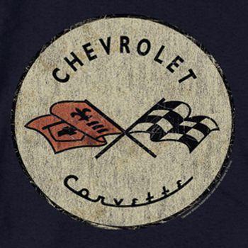 Corvette Old Logo - Chevy Chevrolet Corvette Old Vette Logo T Shirts T Shirts