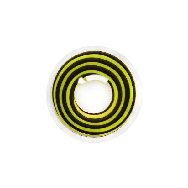 Yellow and Black Swirl Logo - Yellow & Black Circle Contact Lenses