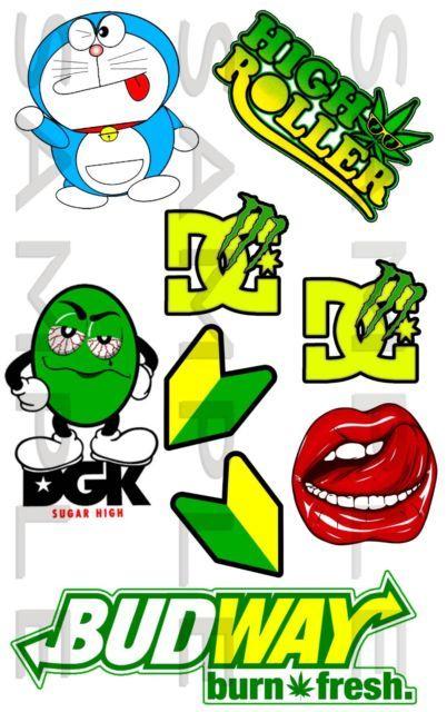 DGK Weed Logo - DGK Weed Kit 01 Budway Car Sticker JDM Drift Van Bike | eBay