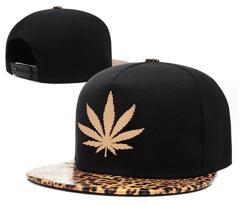 DGK Weed Logo - DGK leather leopard Snapback Hats gold weed logo brand men women