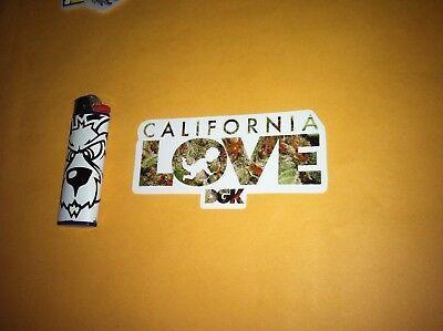 DGK Weed Logo - DGK SKATEBOARDS CALIFORNIA Love Weed Logo Skate Sticker Josh Kalis ...